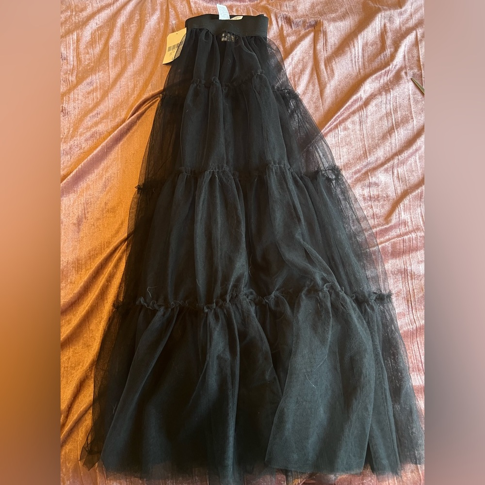 Forever 21 Long Mesh Skirt
